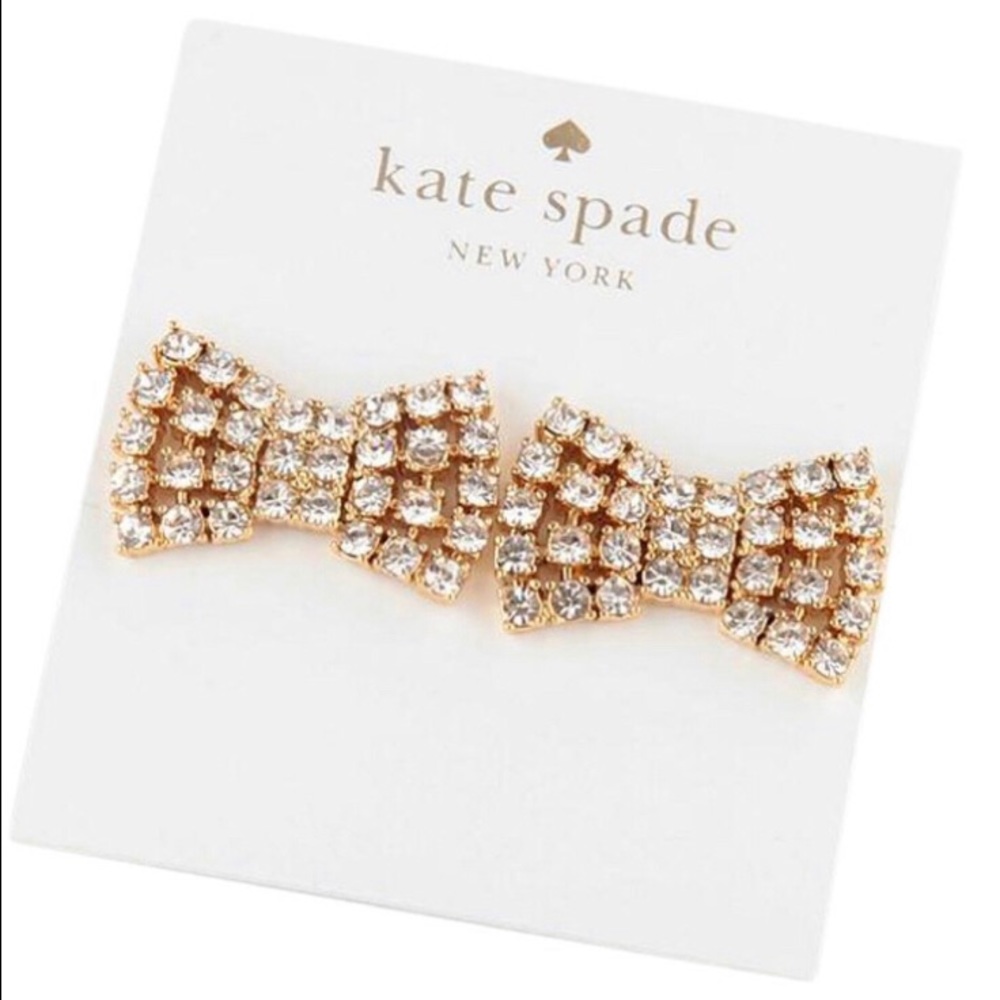 ✨NWT Kate Spade Sparkling Bow Earrings✨